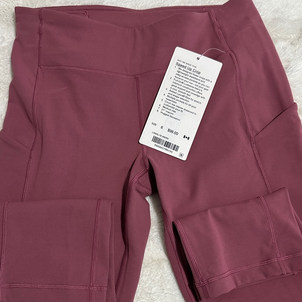 Lululemon Athletica Plum Leggings